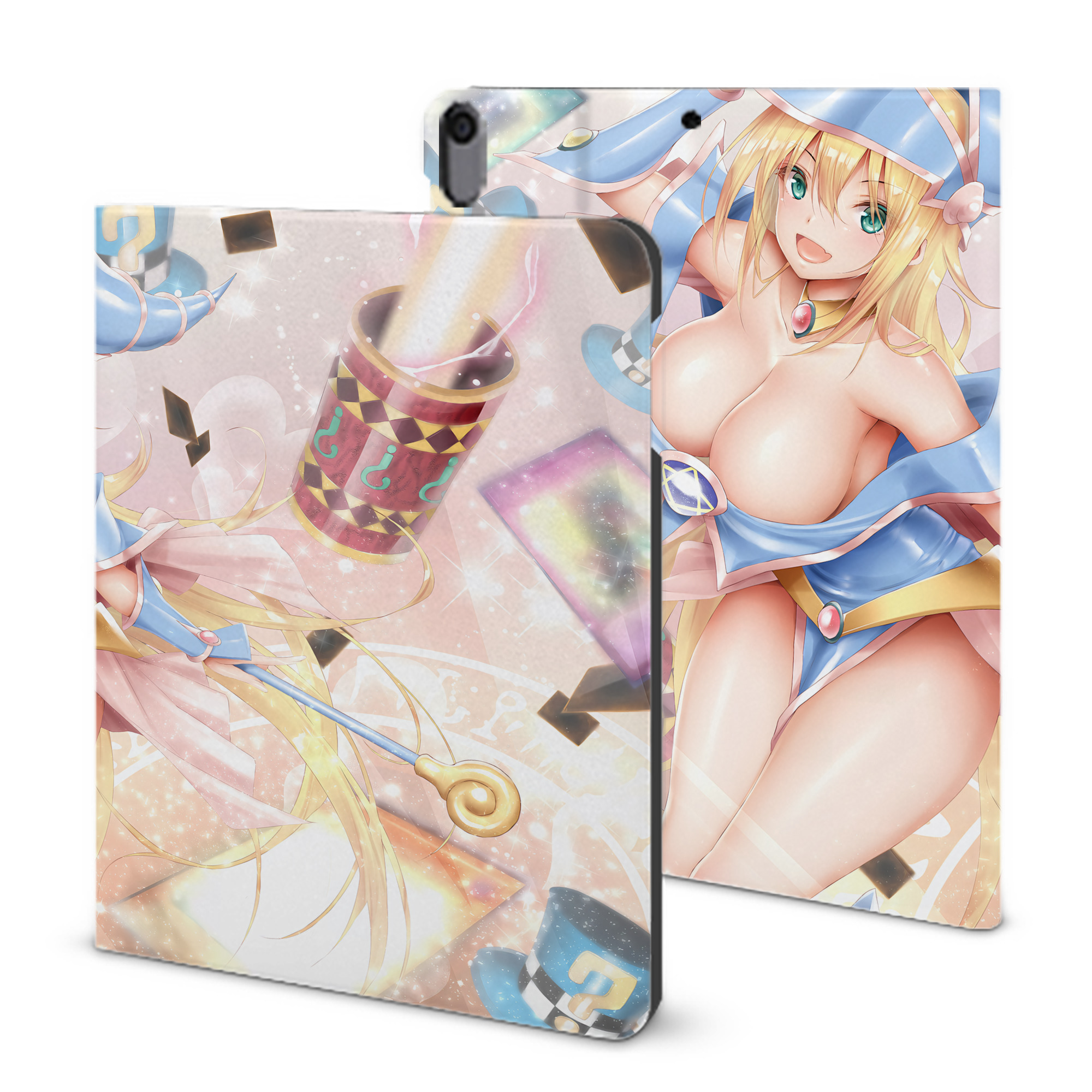 （画像用） 遊☆戯☆王 Yu-Gi-Oh! IPad ケース ブック型 PUレザー TPU 耐衝撃 軽量 薄型 ペン収納なし 全面保護 IPad 各モデル対応